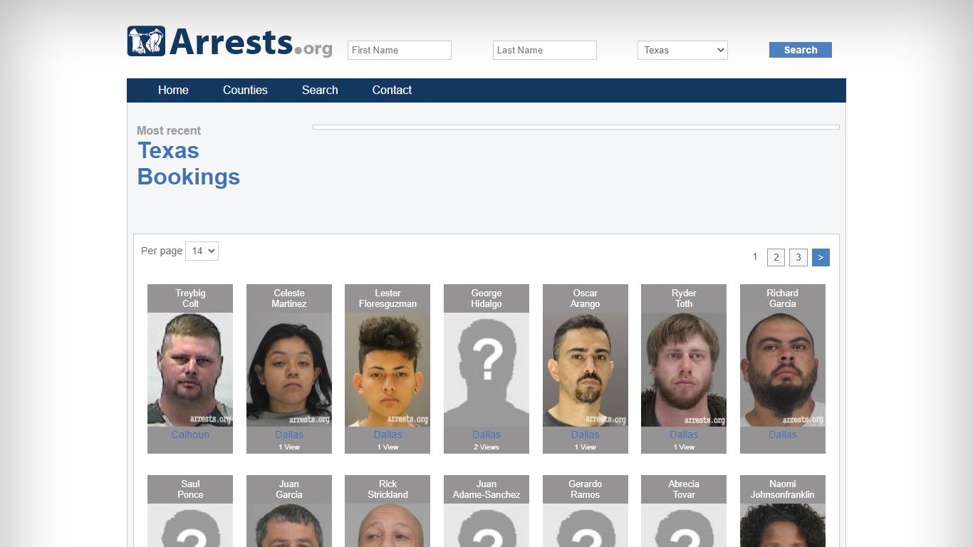 Texas Arrests and Inmate Search